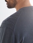 Logan Knit Macro Long Sleeve Pullover, Mid Grey product photo View 06 S