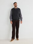 Logan Kiel Knitwear Vest, Dark Brown product photo View 03 S