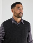 Logan Kiel Knitwear Vest, Dark Brown product photo View 04 S