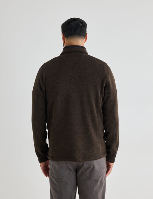 Logan Drum Fleece Pullover, Dark Brown product photo View 02 L