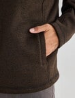 Logan Drum Fleece Pullover, Dark Brown product photo View 05 S