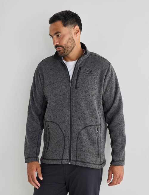 Logan Scallion Fleece, Charcoal product photo