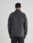 Logan Scallion Fleece, Charcoal product photo View 02 S
