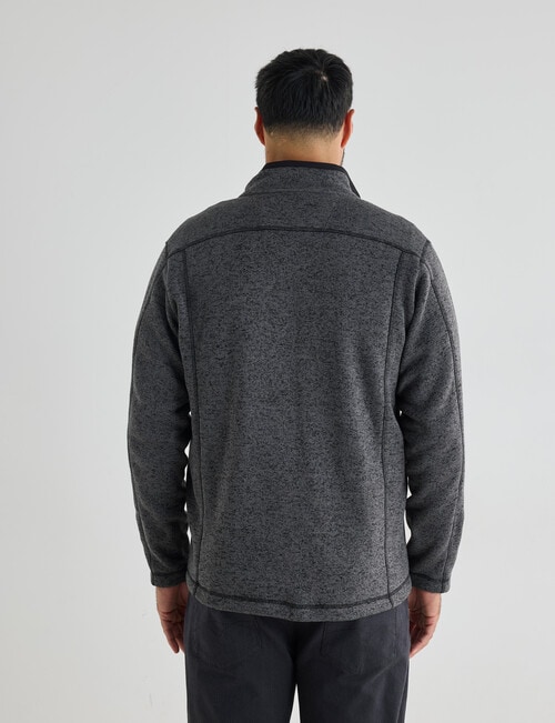 Logan Scallion Fleece, Charcoal product photo View 02 L