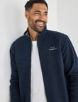 Logan Heath Zip Through Fleece, Navy product photo