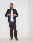 Logan Heath Zip Through Fleece, Navy product photo View 03 S