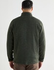Logan Scallion Fleece Jumper, Khaki product photo View 02 S