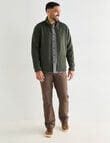 Logan Scallion Fleece Jumper, Khaki product photo View 03 S
