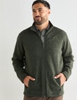 Logan Scallion Fleece Jumper, Khaki product photo View 05 S