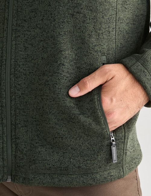 Logan Scallion Fleece Jumper, Khaki product photo View 06 L