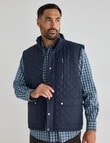 Logan Bayline Quilted Vest, Navy product photo
