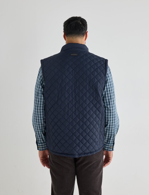 Logan Bayline Quilted Vest, Navy product photo View 02 L