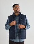 Logan Bayline Quilted Vest, Navy product photo View 04 S