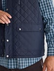 Logan Bayline Quilted Vest, Navy product photo View 06 S