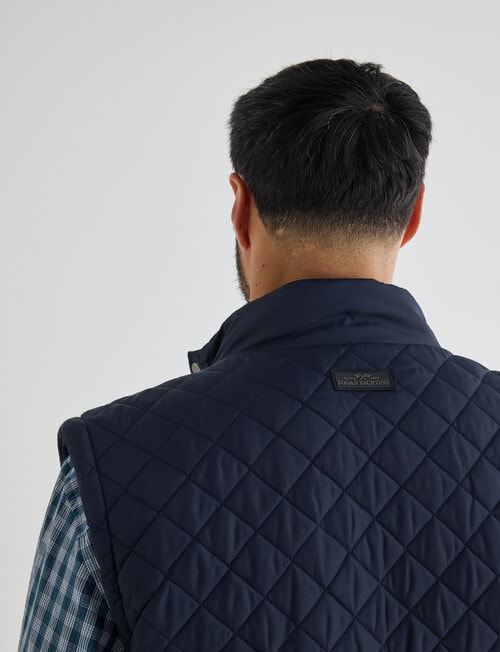 Logan Bayline Quilted Vest, Navy product photo View 07 L