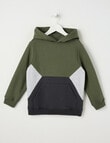 Mac & Ellie Colourblock Hoodie, Khaki product photo