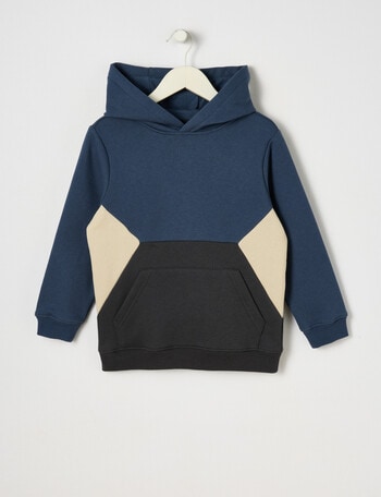 Mac & Ellie Colourblock Hoodie, Ink product photo