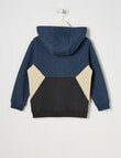 Mac & Ellie Colourblock Hoodie, Ink product photo View 02 S