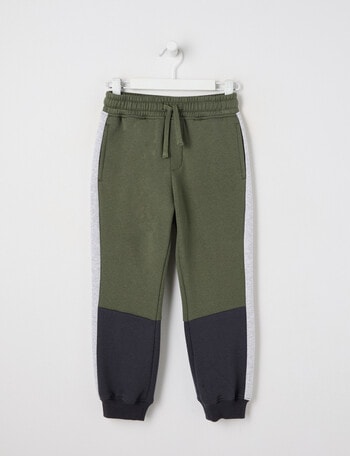 Mac & Ellie Colourblock Trackpant, Khaki product photo