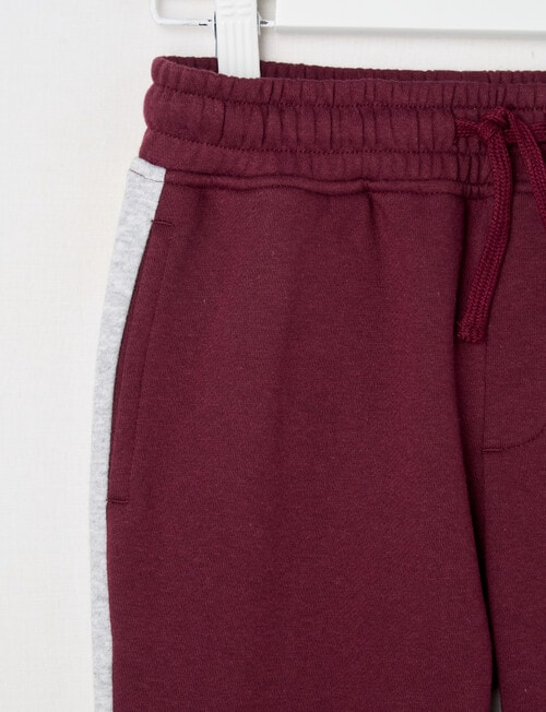 Mac & Ellie Colourblock Trackpant, Burgundy product photo View 02 L