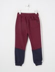 Mac & Ellie Colourblock Trackpant, Burgundy product photo View 03 S