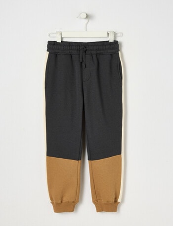 Mac & Ellie Colourblock Trackpant, Colourblock Tan product photo