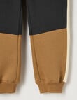 Mac & Ellie Colourblock Trackpant, Colourblock Tan product photo View 03 S