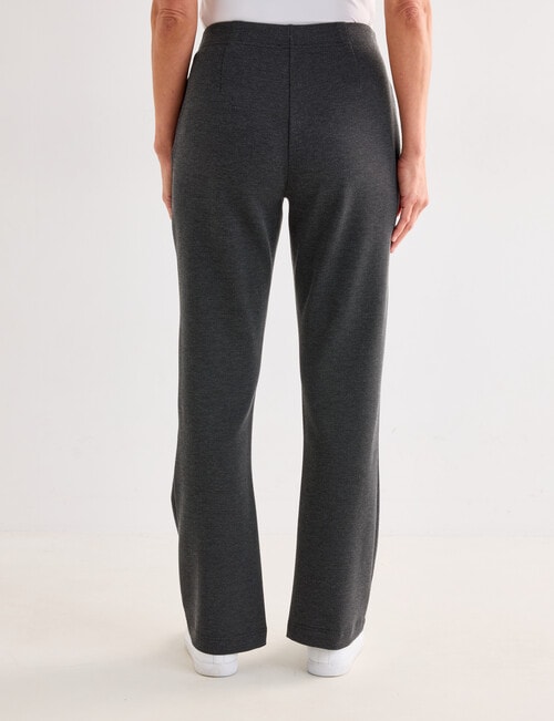 Ponte Bootleg Pant, Black Herringbone product photo View 02 L