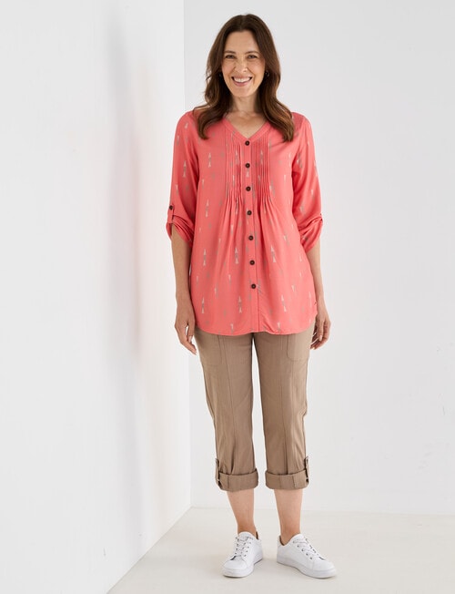 Line 7 Summit Pintuck Shirt, Emberglow product photo View 06 L