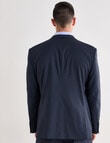 Laidlaw + Leeds Subtle Stripe Classic Suit Jacket, Navy product photo View 02 S