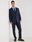 Laidlaw + Leeds Subtle Stripe Classic Suit Jacket, Navy product photo View 03 S