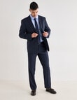 Laidlaw + Leeds Subtle Stripe Classic Suit Pant, Navy product photo View 03 S