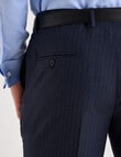 Laidlaw + Leeds Subtle Stripe Classic Suit Pant, Navy product photo View 05 S