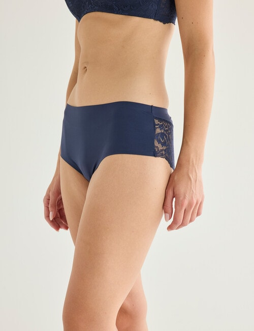 Lyric Zoe Lace Boyleg Brief, Indigo product photo