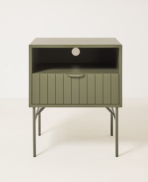 Haven Furniture Siena Bedside, Army Green product photo View 02 L