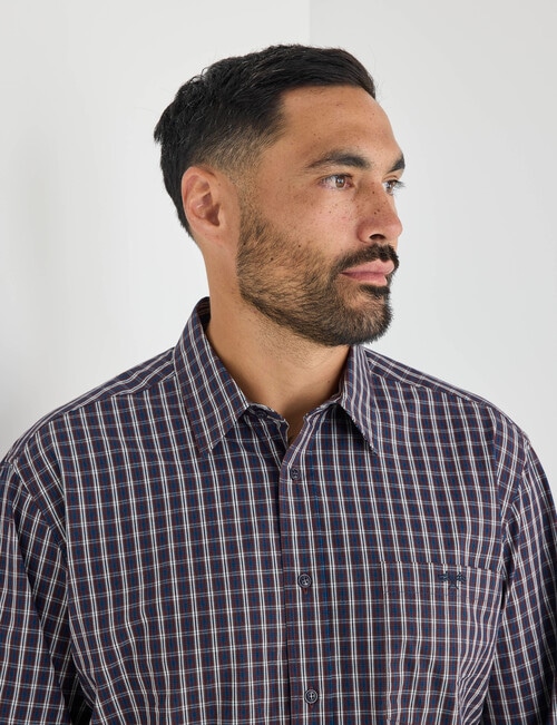 Logan Waylon Long Sleeve Shirt, Burgundy product photo View 04 L