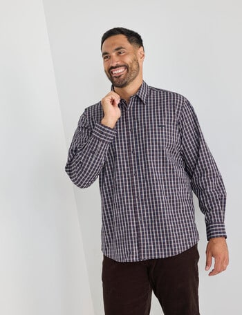 Logan Waylon Long Sleeve Shirt, Burgundy product photo