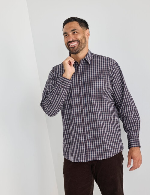 Logan Waylon Long Sleeve Shirt, Burgundy product photo