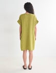 Zest Linen Turn Up Sleeve Dress, Willow product photo View 02 S