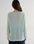 Whistle Fluffy Jumper, Mint product photo View 02 S