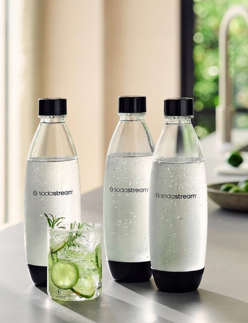 Sodastream 1 Litre Fuse Bottle Triple Pack, Black product photo View 02 L