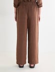 Zest Essential Linen Wide Pant, Chocolate X Dye product photo View 02 S