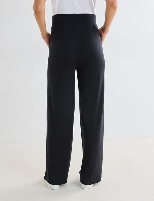 North South Merino Wide Leg Pant, Black product photo View 02 L