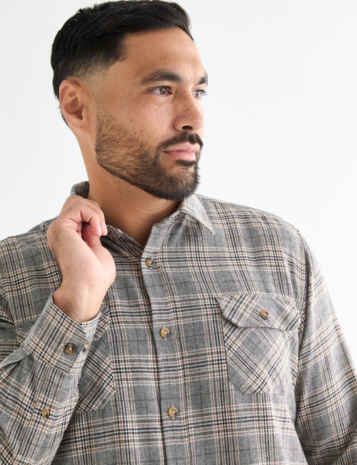 Kauri Trail Nevis Long Sleeve Shirt, Multi product photo View 04 L