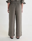 Zest Essential Linen Wide Pant, Teak X Dye product photo View 02 S