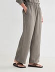 Zest Essential Linen Wide Pant, Teak X Dye product photo View 05 S