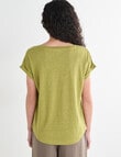 Zest Essential Linen Tee, Willow product photo View 02 S