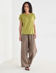 Zest Essential Linen Tee, Willow product photo View 03 S