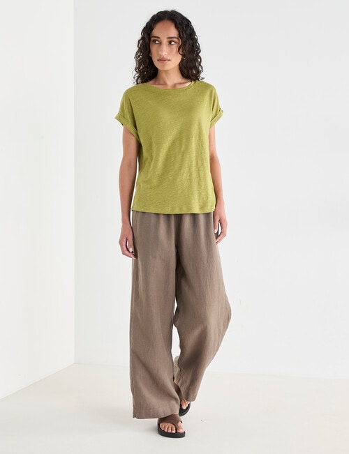 Zest Essential Linen Tee, Willow product photo View 03 L