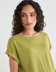 Zest Essential Linen Tee, Willow product photo View 05 S